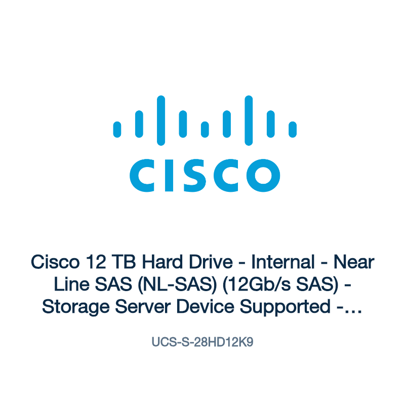 UCS-S-28HD12K9: Cisco 12 TB Hard Drive