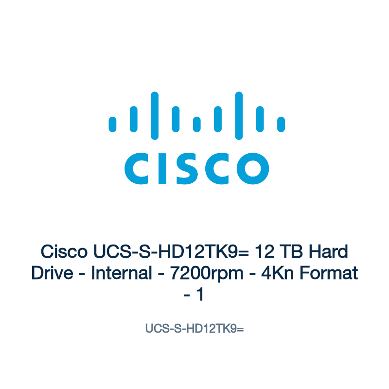 UCS-S-HD12TK9=: Cisco UCS-S-HD12TK9= 12 TB Hard Drive