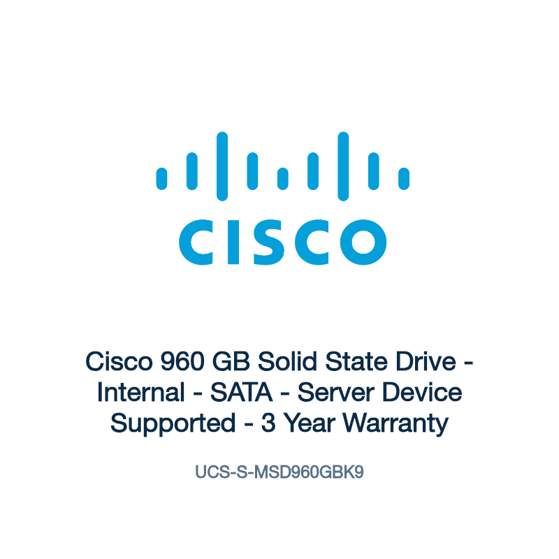 UCS-S-MSD960GBK9: Cisco 960 GB Solid State Drive