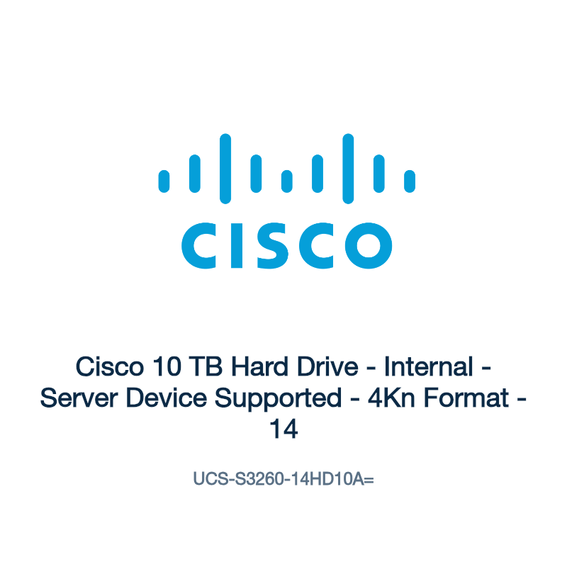 UCS-S3260-14HD10A=: Cisco 10 TB Hard Drive