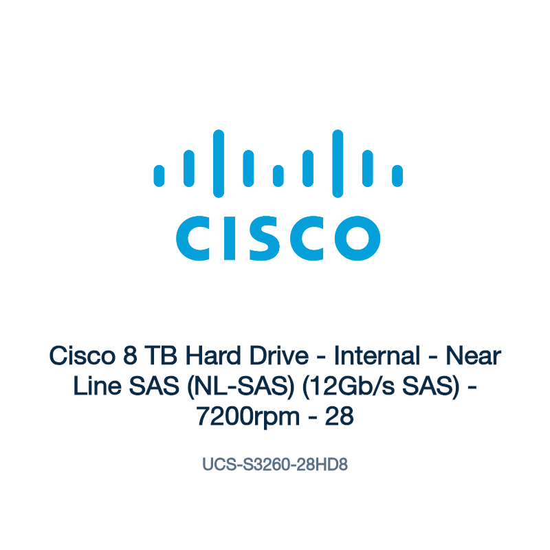 UCS-S3260-28HD8: Cisco 8 TB Hard Drive