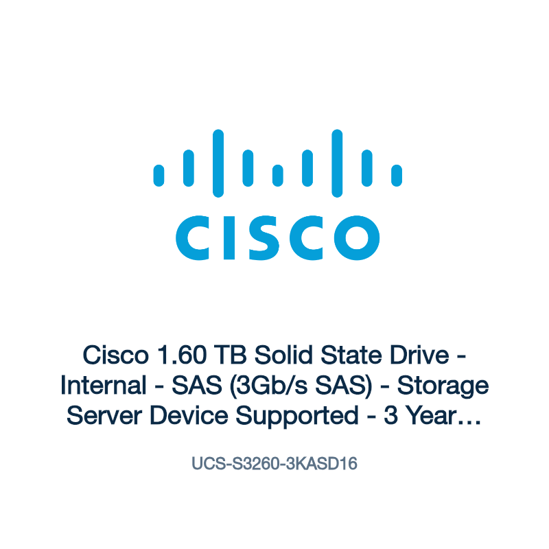 UCS-S3260-3KASD16: Cisco 1.60 TB Solid State Drive