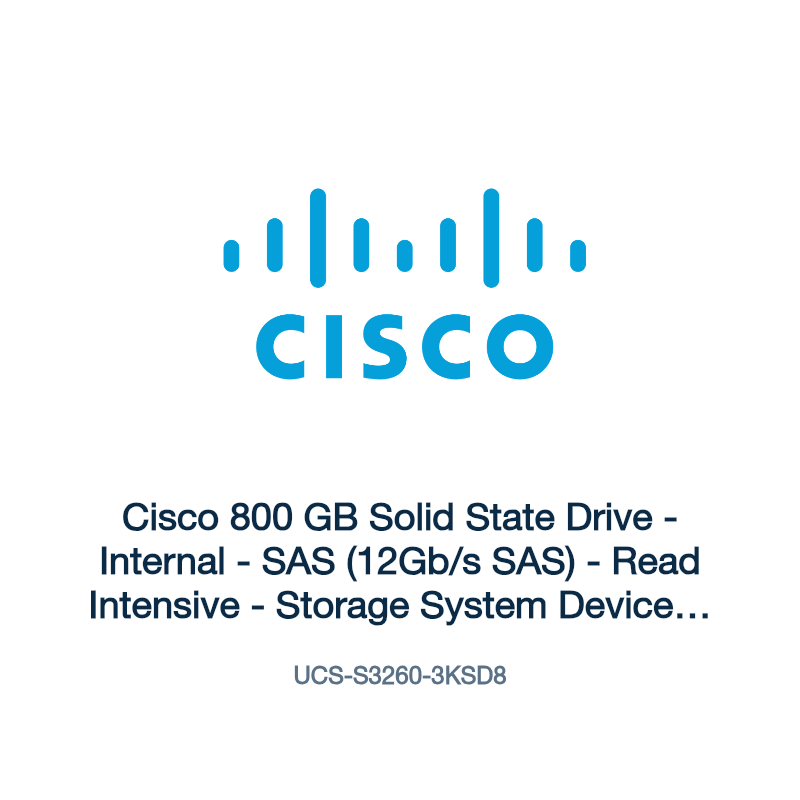 UCS-S3260-3KSD8: Cisco 800 GB Solid State Drive