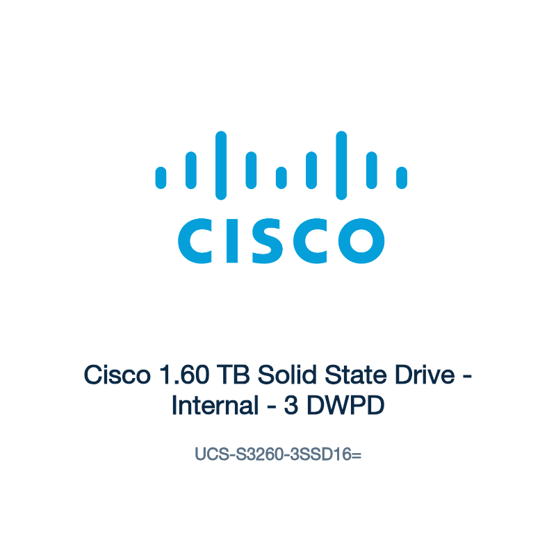 UCS-S3260-3SSD16=: Cisco 1.60 TB Solid State Drive