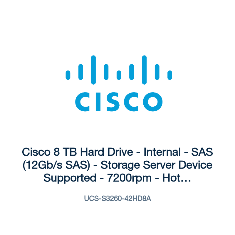 UCS-S3260-42HD8A: Cisco 8 TB Hard Drive