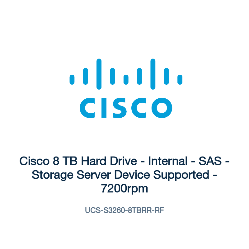 UCS-S3260-8TBRR-RF: Cisco 8 TB Hard Drive