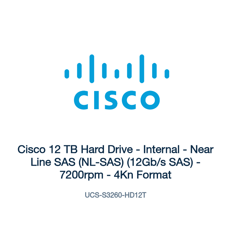 UCS-S3260-HD12T: Cisco 12 TB Hard Drive
