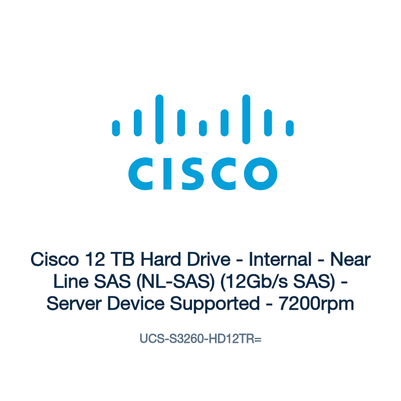 UCS-S3260-HD12TR=: Cisco 12 TB Hard Drive