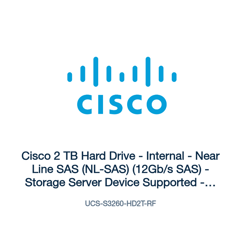 UCS-S3260-HD2T-RF: Cisco 2 TB Hard Drive