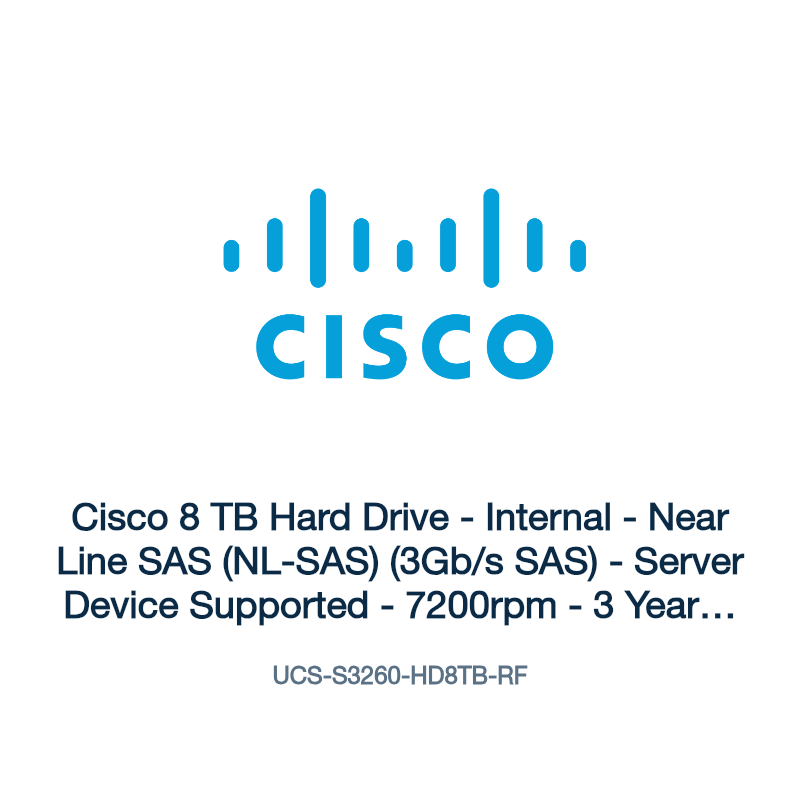 UCS-S3260-HD8TB-RF: Cisco 8 TB Hard Drive