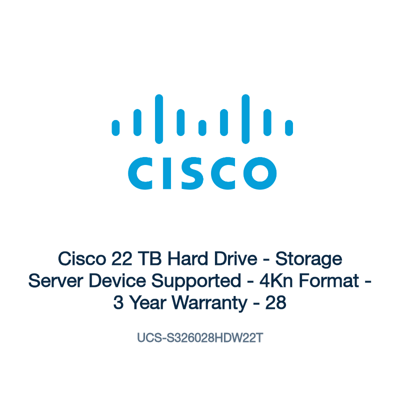 UCS-S326028HDW22T: Cisco 22 TB Hard Drive