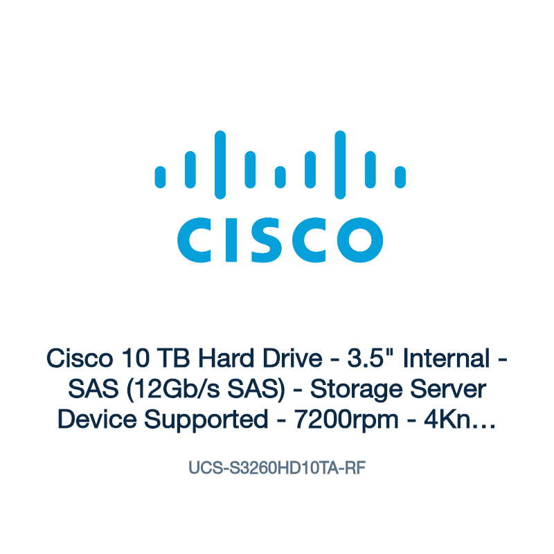 UCS-S3260HD10TA-RF: Cisco 10 TB Hard Drive