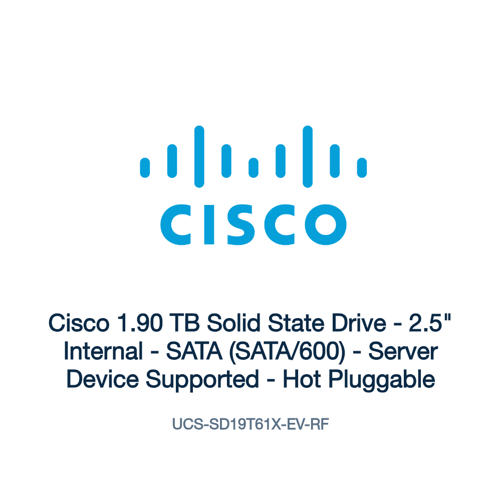 UCS-SD19T61X-EV-RF: Cisco 1.90 TB Solid State Drive