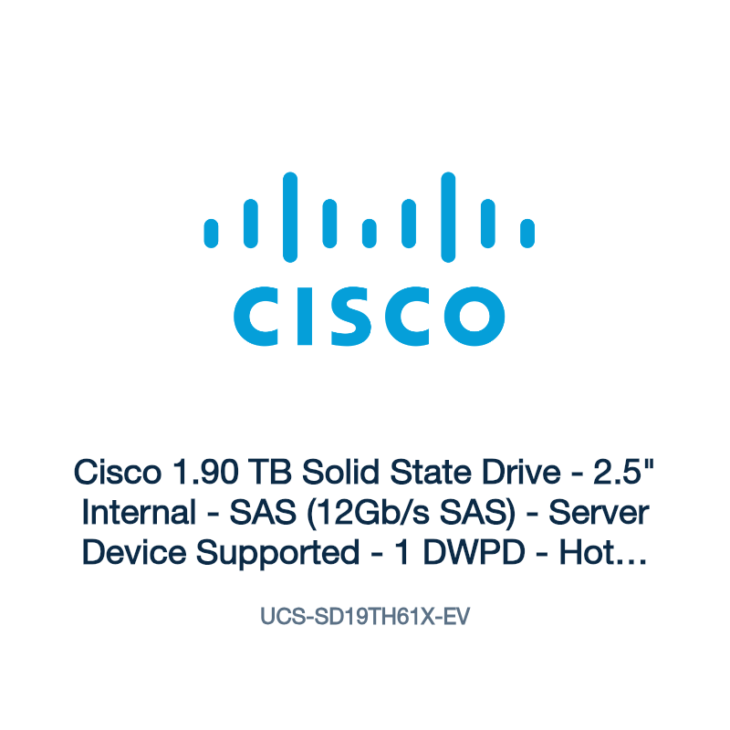 UCS-SD19TH61X-EV: Cisco 1.90 TB Solid State Drive