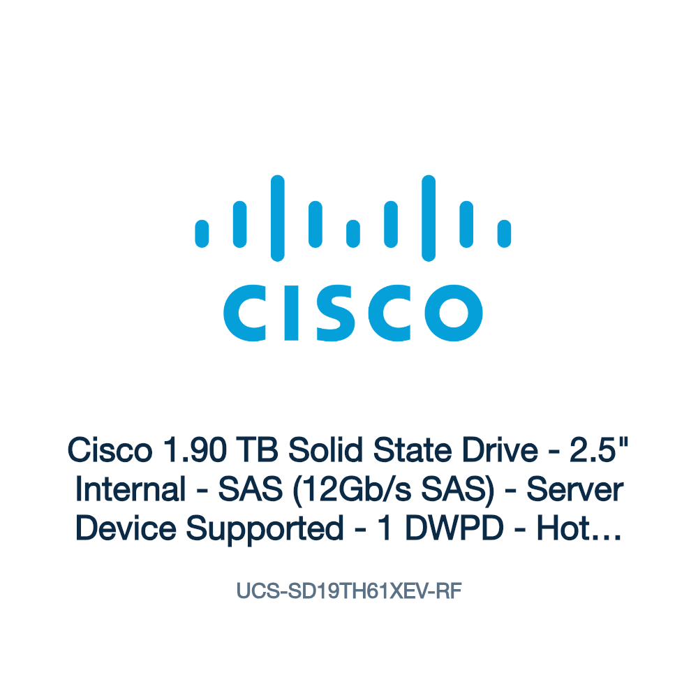 UCS-SD19TH61XEV-RF: Cisco 1.90 TB Solid State Drive
