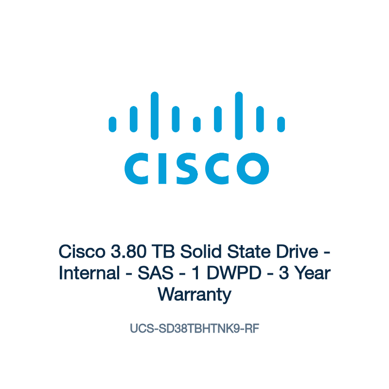 UCS-SD38TBHTNK9-RF: Cisco 3.80 TB Solid State Drive