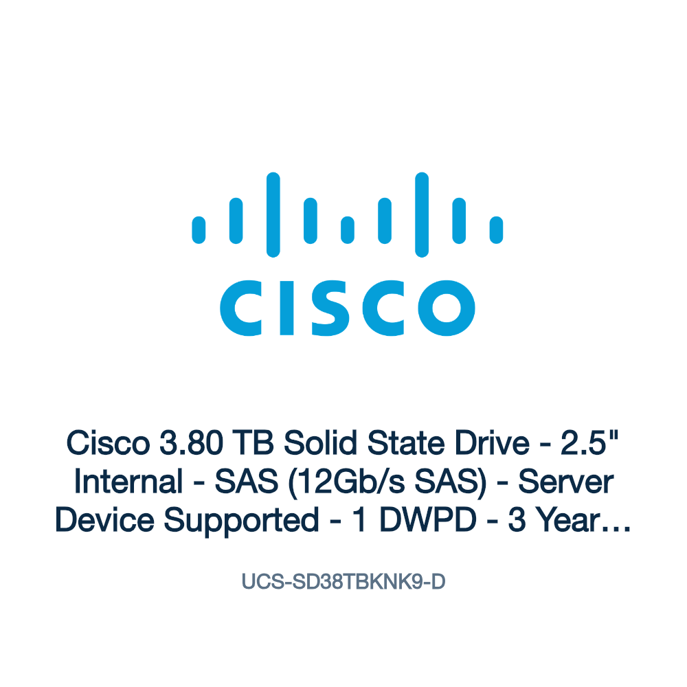 UCS-SD38TBKNK9-D: Cisco 3.80 TB Solid State Drive