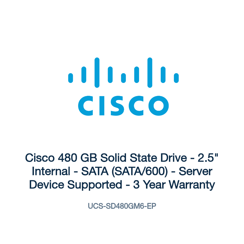 UCS-SD480GM6-EP: Cisco 480 GB Solid State Drive