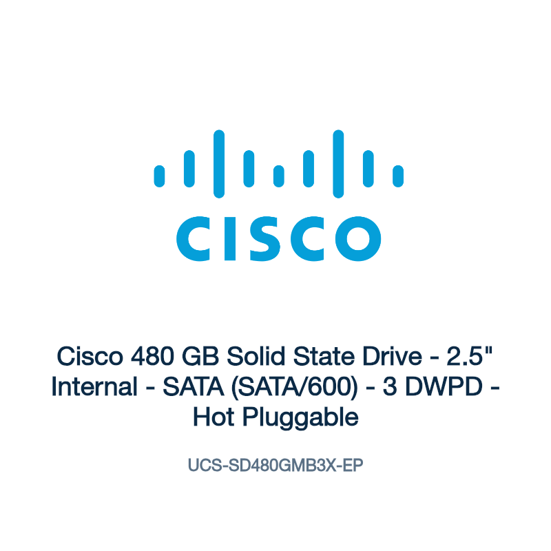 UCS-SD480GMB3X-EP: Cisco 480 GB Solid State Drive