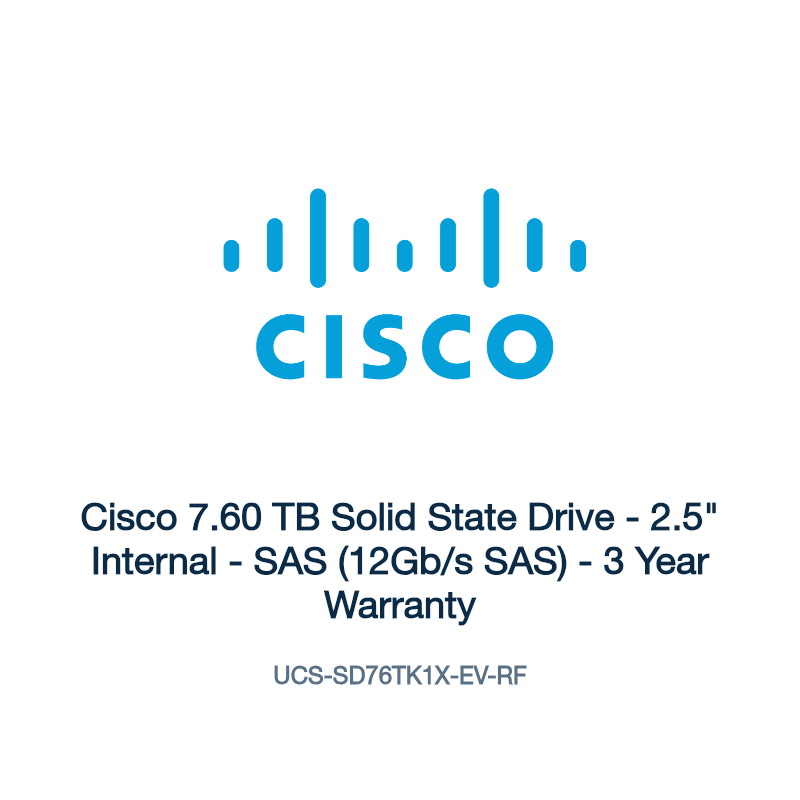 UCS-SD76TK1X-EV-RF: Cisco 7.60 TB Solid State Drive