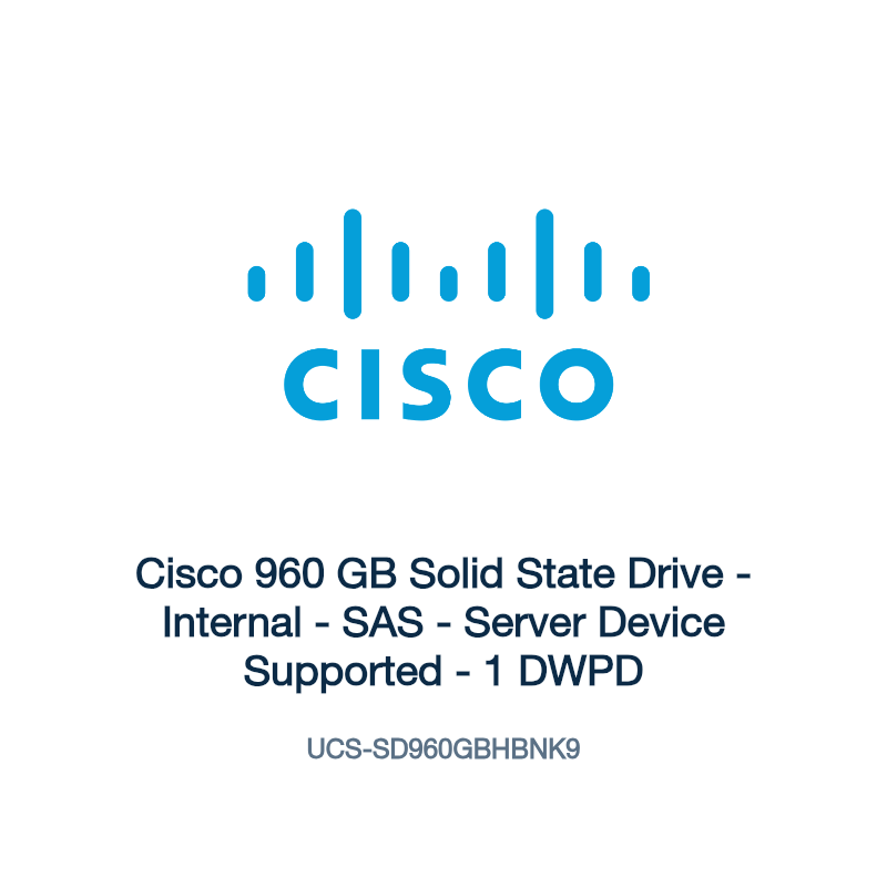 UCS-SD960GBHBNK9: Cisco 960 GB Solid State Drive