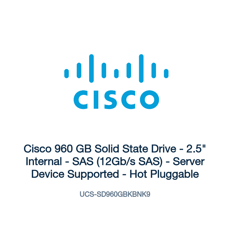 UCS-SD960GBKBNK9: Cisco 960 GB Solid State Drive