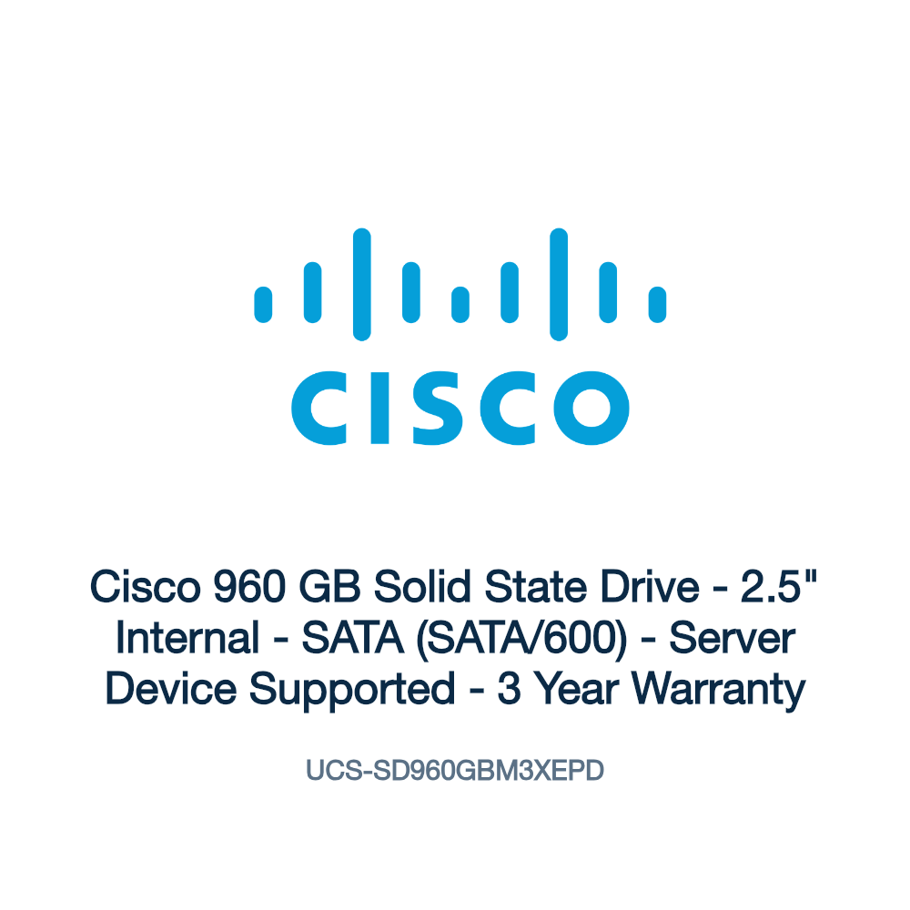 UCS-SD960GBM3XEPD: Cisco 960 GB Solid State Drive