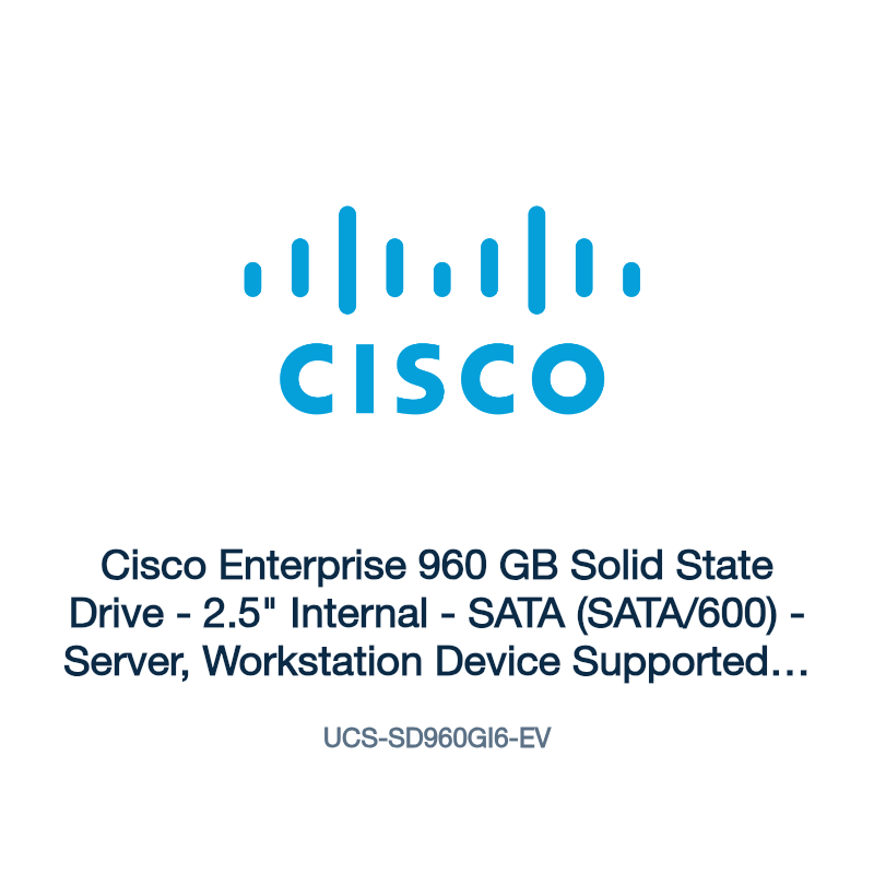 UCS-SD960GI6-EV: Cisco Enterprise 960 GB Solid State Drive