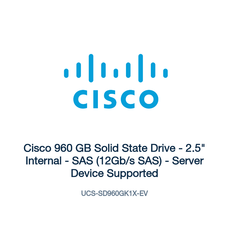 UCS-SD960GK1X-EV: Cisco 960 GB Solid State Drive