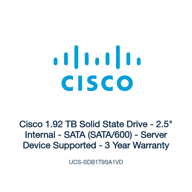 UCS-SDB1T9SA1VD: Cisco 1.92 TB Solid State Drive