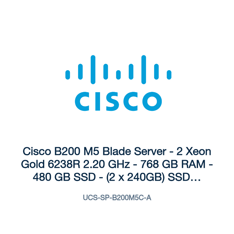 UCS-SP-B200M5C-A: Cisco B200 M5 Blade Server