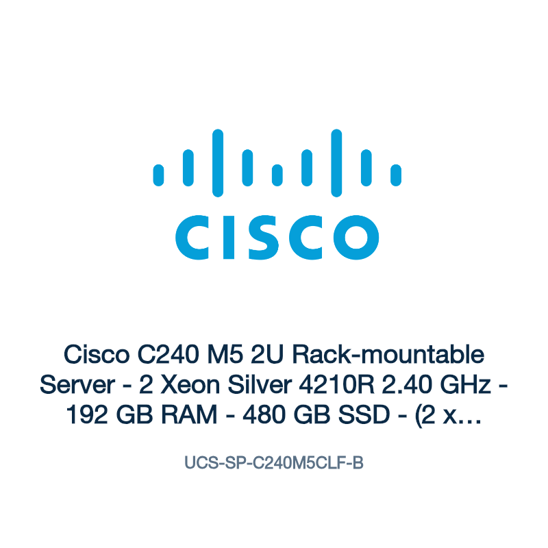 UCS-SP-C240M5CLF-B: Cisco C240 M5 2U Rack-mountable Server