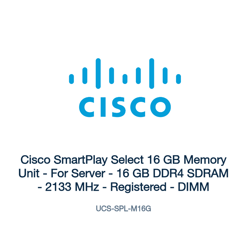 UCS-SPL-M16G: Cisco SmartPlay Select 16 GB Memory Unit