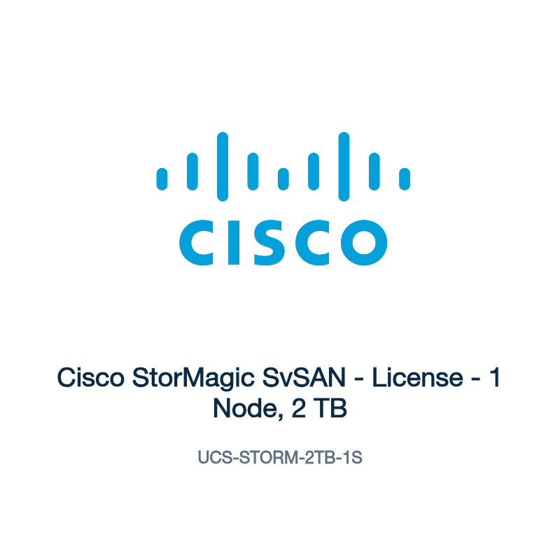 UCS-STORM-2TB-1S: Cisco StorMagic SvSAN