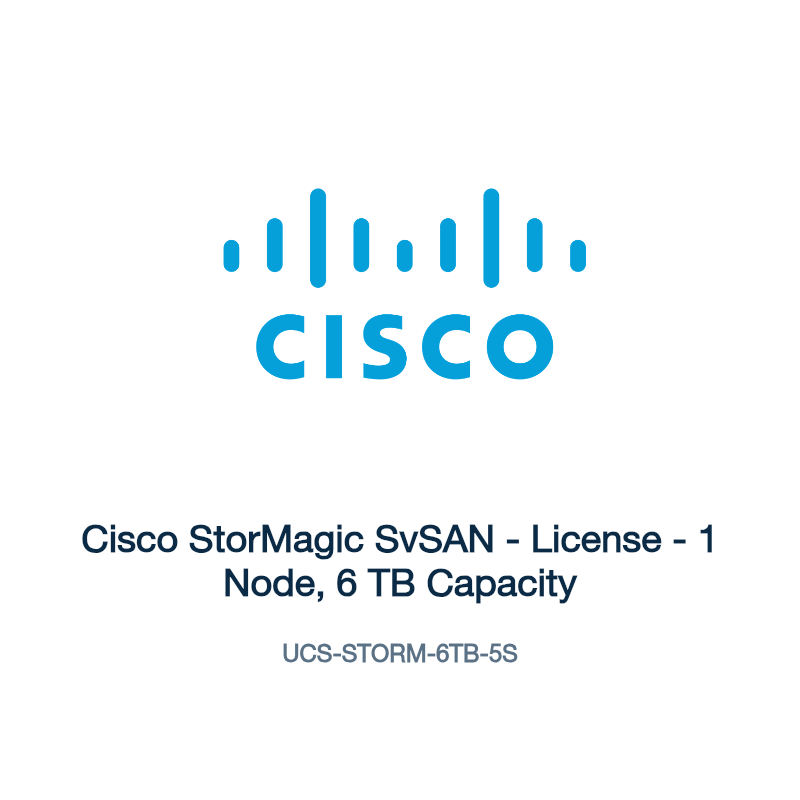 UCS-STORM-6TB-5S: Cisco StorMagic SvSAN