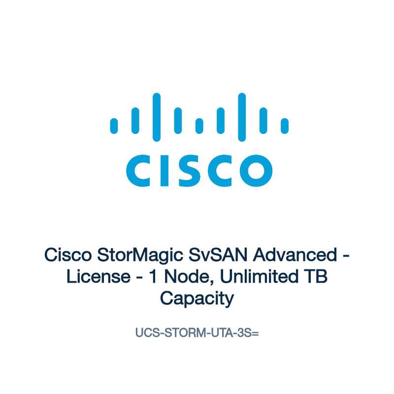UCS-STORM-UTA-3S=: Cisco StorMagic SvSAN Advanced
