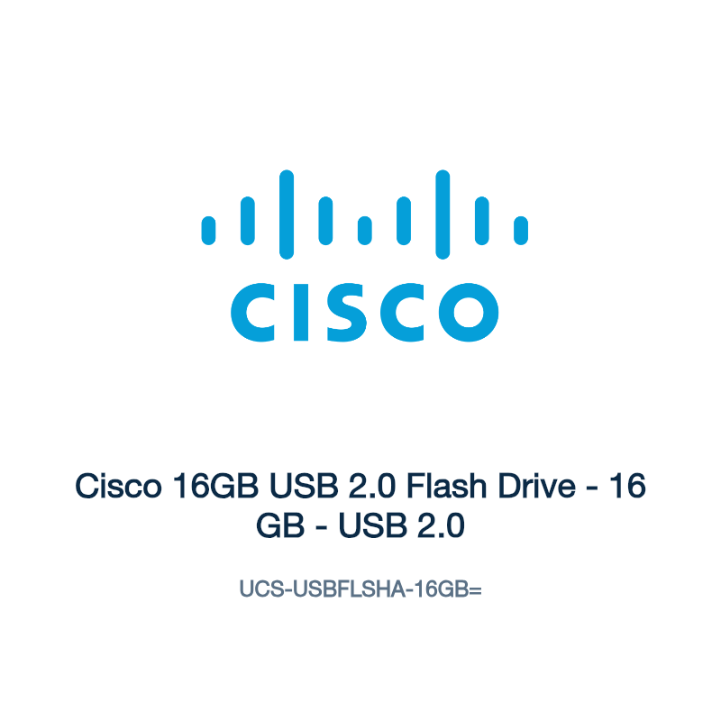 UCS-USBFLSHA-16GB=: Cisco 16GB USB 2.0 Flash Drive