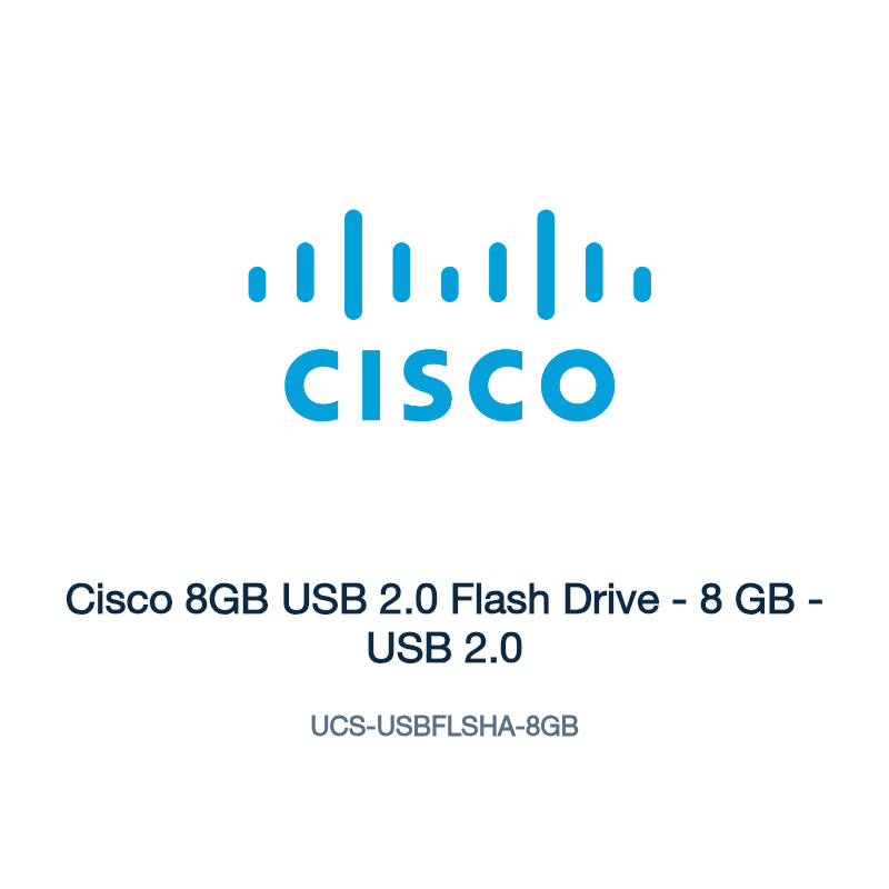 UCS-USBFLSHA-8GB: Cisco 8GB USB 2.0 Flash Drive