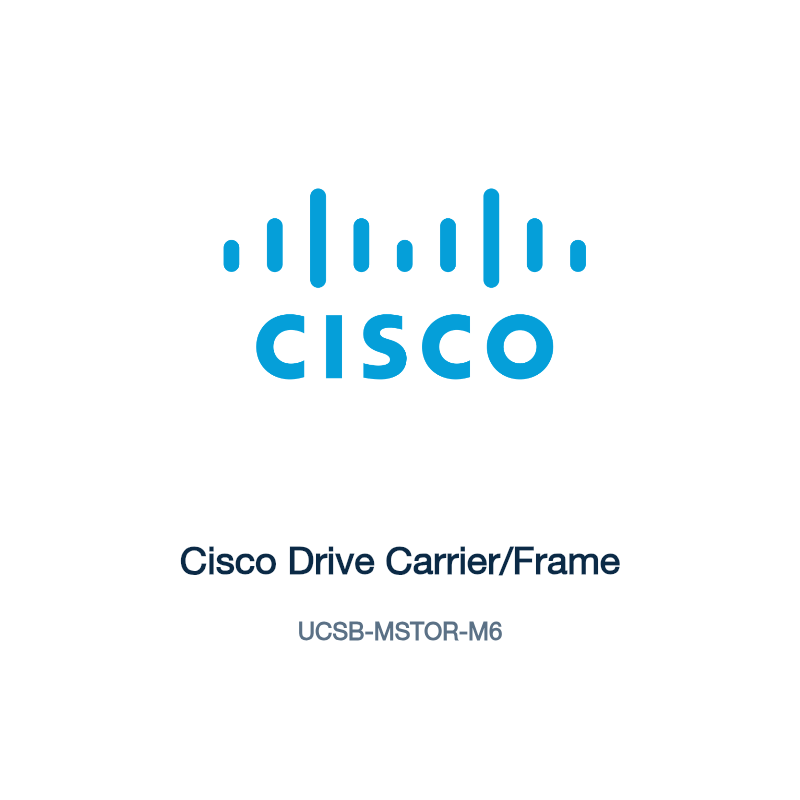 UCSB-MSTOR-M6: Cisco Drive Carrier/Frame