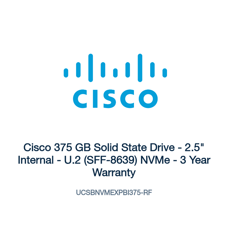 UCSBNVMEXPBI375-RF: Cisco 375 GB Solid State Drive