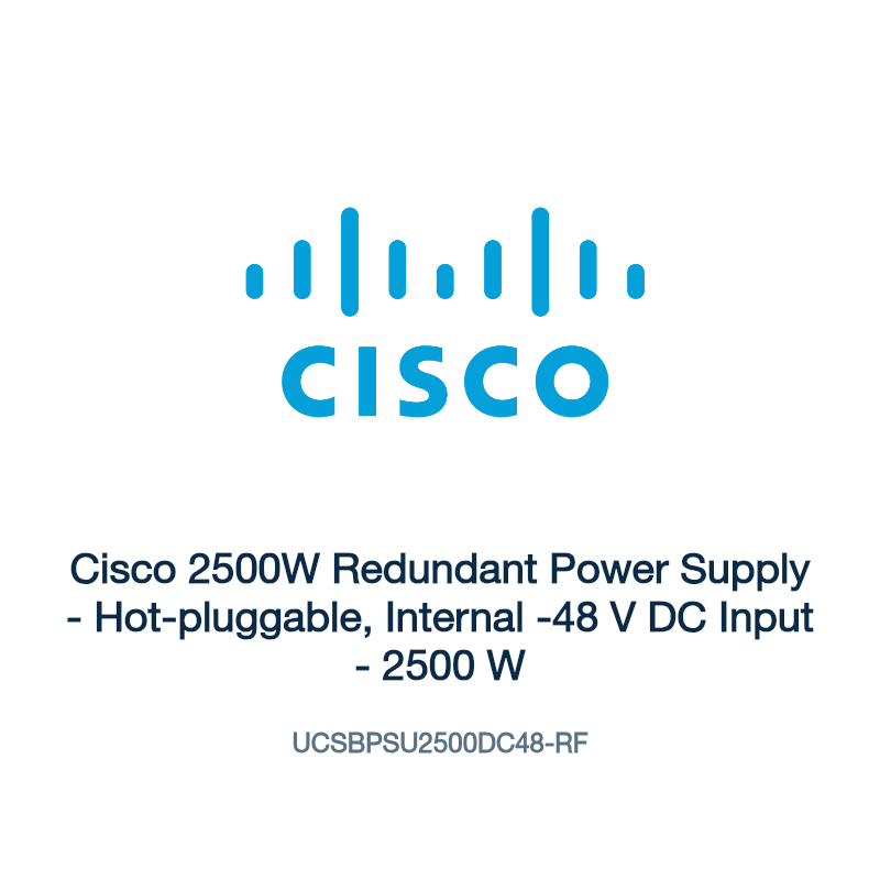 UCSBPSU2500DC48-RF: Cisco 2500W Redundant Power Supply
