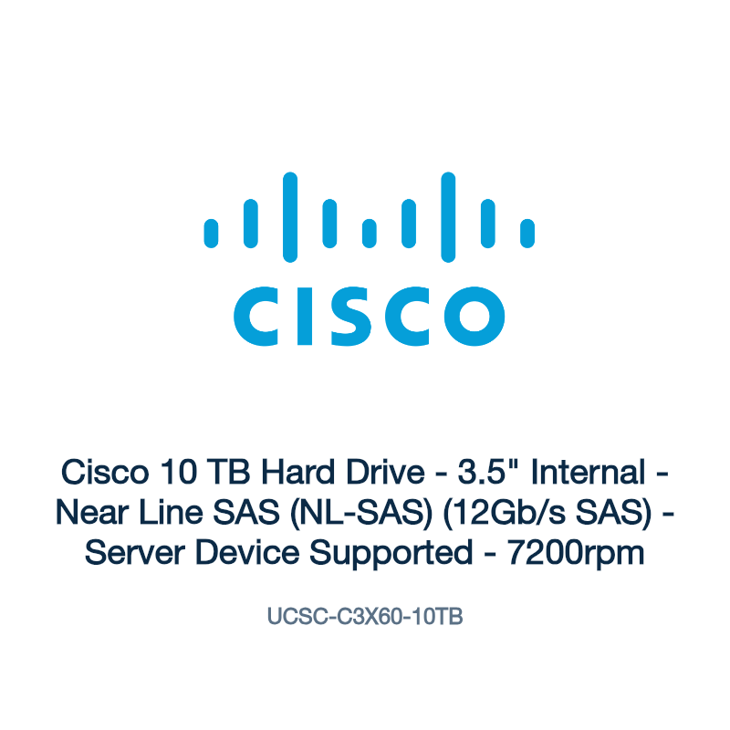 UCSC-C3X60-10TB: Cisco 10 TB Hard Drive