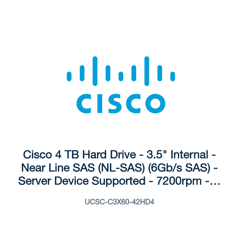 UCSC-C3X60-42HD4: Cisco 4 TB Hard Drive