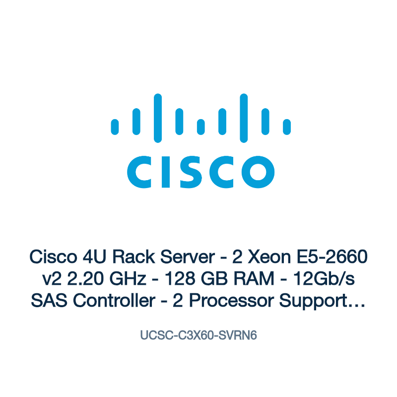 UCSC-C3X60-SVRN6: Cisco 4U Rack Server