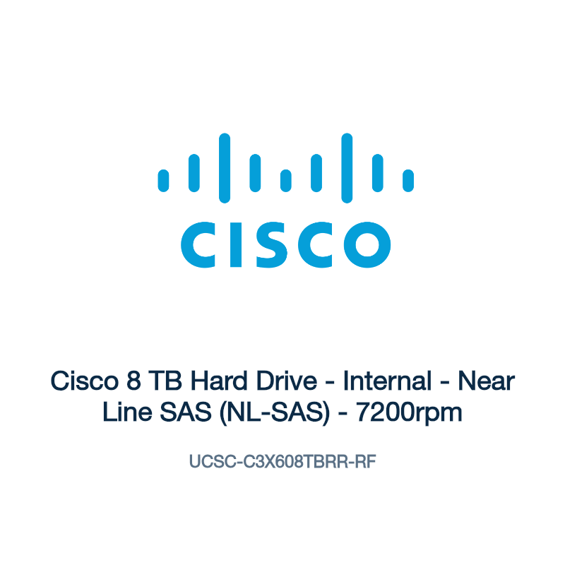 UCSC-C3X608TBRR-RF: Cisco 8 TB Hard Drive