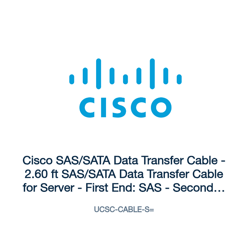 UCSC-CABLE-S=: Cisco SAS/SATA Data Transfer Cable