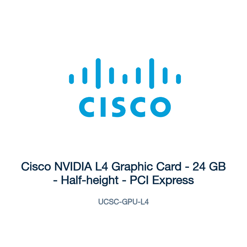 UCSC-GPU-L4: Cisco NVIDIA L4 Graphic Card