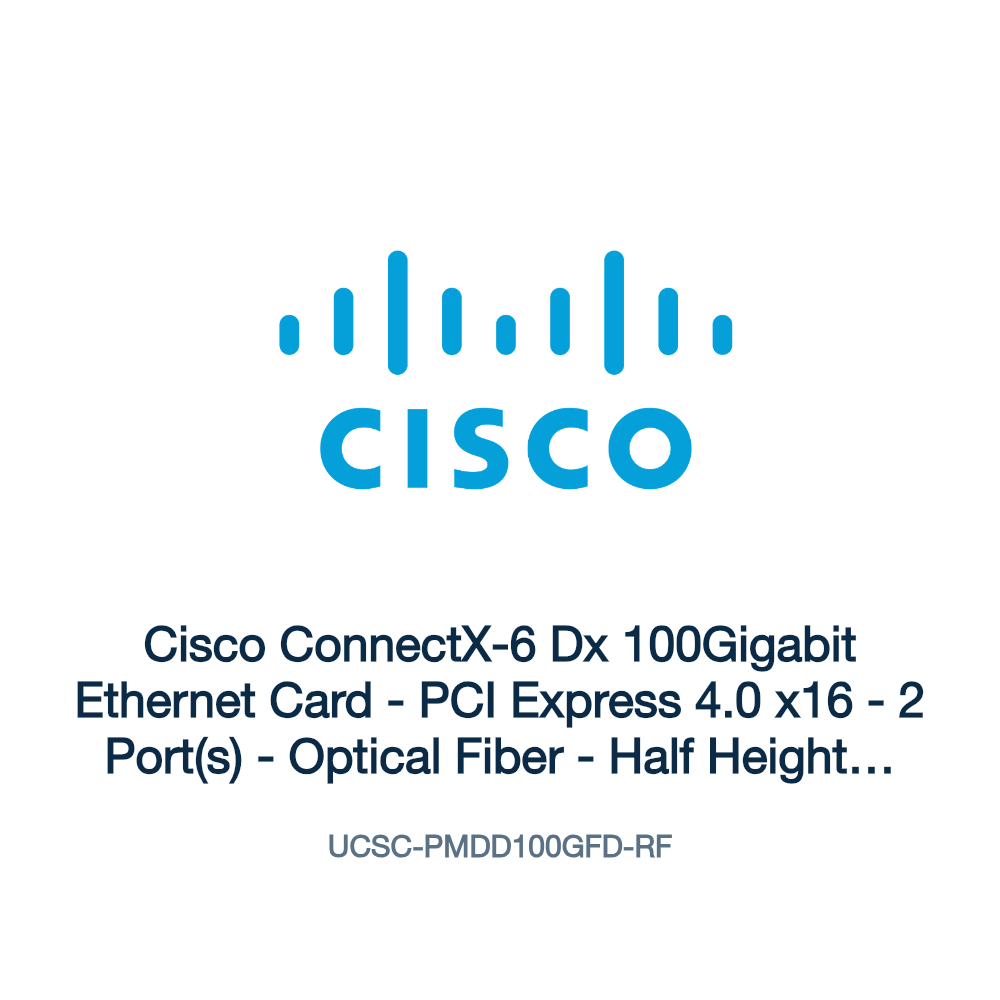 UCSC-PMDD100GFD-RF: Cisco ConnectX-6 Dx 100Gigabit Ethernet Card