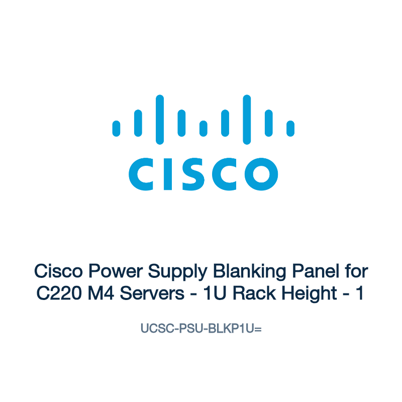 UCSC-PSU-BLKP1U=: Cisco Power Supply Blanking Panel for C220 M4 Servers