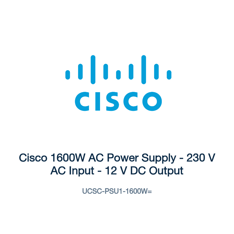 UCSC-PSU1-1600W=: Cisco 1600W AC Power Supply